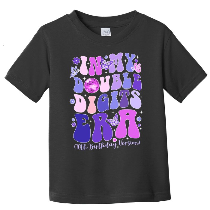 In My Double Digits Era Girls 10th Birthday Toddler T-Shirt