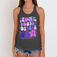 In My Double Digits Era Girls 10th Birthday Women's Knotted Racerback Tank