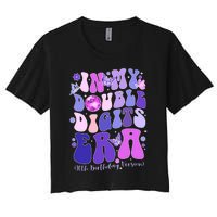 In My Double Digits Era Girls 10th Birthday Women's Crop Top Tee