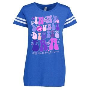 In My Double Digits Era Girls 10th Birthday Enza Ladies Jersey Football T-Shirt