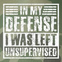 In My Defense I Was Left Unsupervised  Funny Legacy Tie Dye Trucker Hat