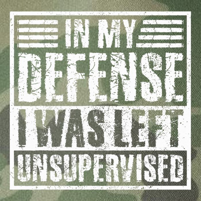 In My Defense I Was Left Unsupervised  Funny Legacy Tie Dye Trucker Hat