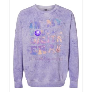 In My Double Digits Era 10th Birthday Version Groovy Retro Colorblast Crewneck Sweatshirt