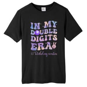 In My Double Digits Era 10th Birthday Version Groovy Retro Tall Fusion ChromaSoft Performance T-Shirt