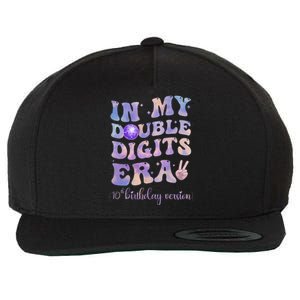 In My Double Digits Era 10th Birthday Version Groovy Retro Wool Snapback Cap