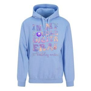 In My Double Digits Era 10th Birthday Version Groovy Retro Unisex Surf Hoodie