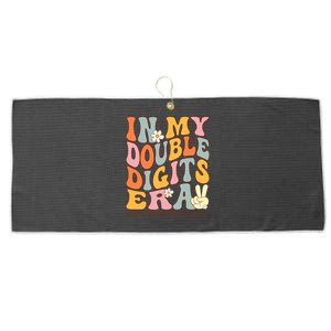 In My Double Digits Era 10th Birthday Large Microfiber Waffle Golf Towel