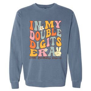 In My Double Digits Era 10th Birthday Garment-Dyed Sweatshirt