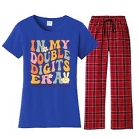 In My Double Digits Era 10th Birthday Women's Flannel Pajama Set