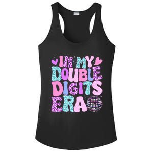 In My Double Digits Era Retro 10 Year Old 10th Birthday Ladies PosiCharge Competitor Racerback Tank