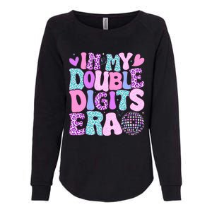 In My Double Digits Era Retro 10 Year Old 10th Birthday Womens California Wash Sweatshirt