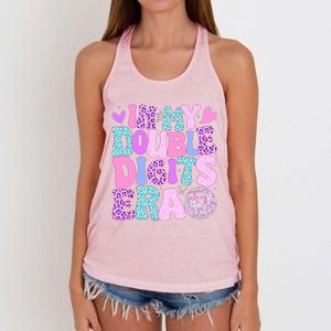 In My Double Digits Era Retro 10 Year Old 10th Birthday Women's Knotted Racerback Tank