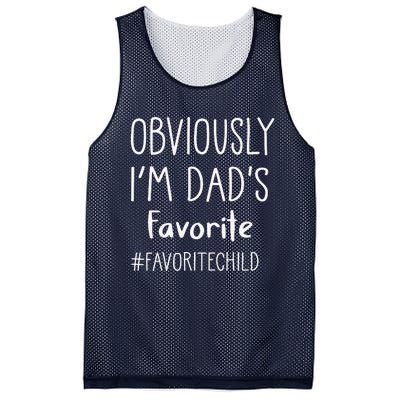 I'm My Dad's Favorite Funny DaughterSon Child Mesh Reversible Basketball Jersey Tank