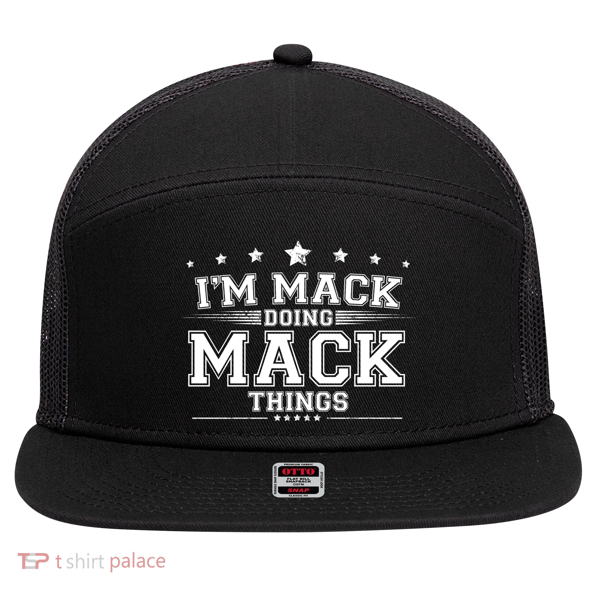 Im Mack Doing Mack Things 7 Panel Mesh Trucker Snapback Hat