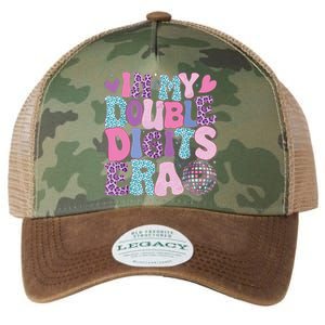 In My Double Digits Era Retro 10 Year Old 10th Birthday Girl Legacy Tie Dye Trucker Hat