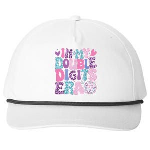 In My Double Digits Era Retro 10 Year Old 10th Birthday Girl Snapback Five-Panel Rope Hat