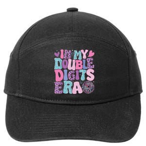 In My Double Digits Era Retro 10 Year Old 10th Birthday Girl 7-Panel Snapback Hat