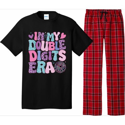 In My Double Digits Era Retro 10 Year Old 10th Birthday Girl Pajama Set