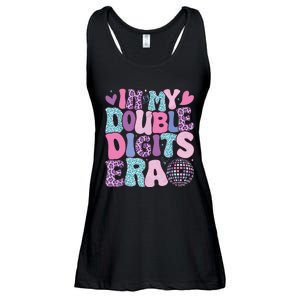 In My Double Digits Era Retro 10 Year Old 10th Birthday Girl Ladies Essential Flowy Tank