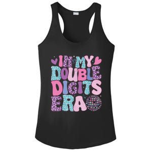 In My Double Digits Era Retro 10 Year Old 10th Birthday Girl Ladies PosiCharge Competitor Racerback Tank