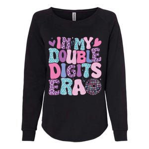 In My Double Digits Era Retro 10 Year Old 10th Birthday Girl Womens California Wash Sweatshirt