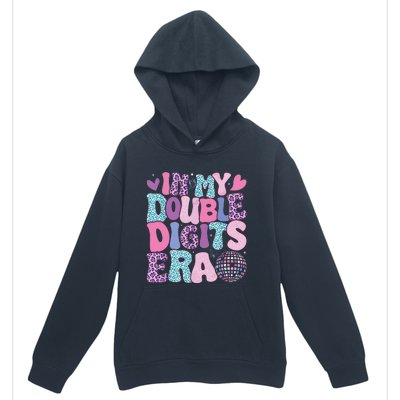 In My Double Digits Era Retro 10 Year Old 10th Birthday Girl Urban Pullover Hoodie