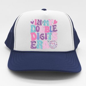 In My Double Digits Era Retro 10 Year Old 10th Birthday Girl Trucker Hat