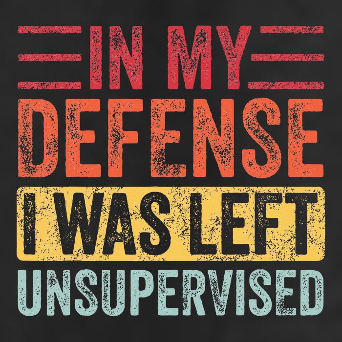 In My Defense I Was Left Unsupervised Crop Fleece Hoodie