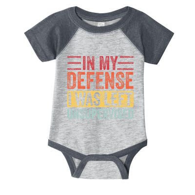 In My Defense I Was Left Unsupervised Infant Baby Jersey Bodysuit
