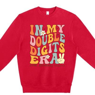 In My Double Digits Era 10th Birthday Premium Crewneck Sweatshirt