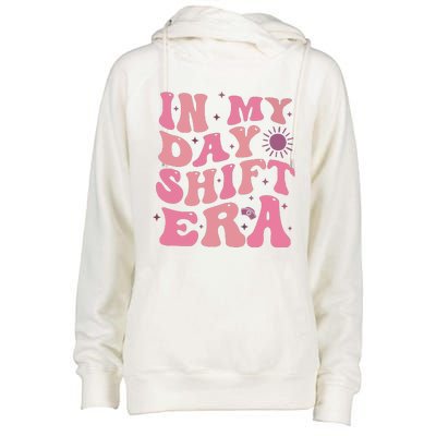 In My Day Shift Era Womens Funnel Neck Pullover Hood