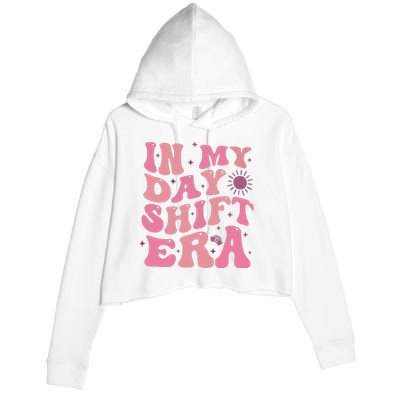 In My Day Shift Era Crop Fleece Hoodie