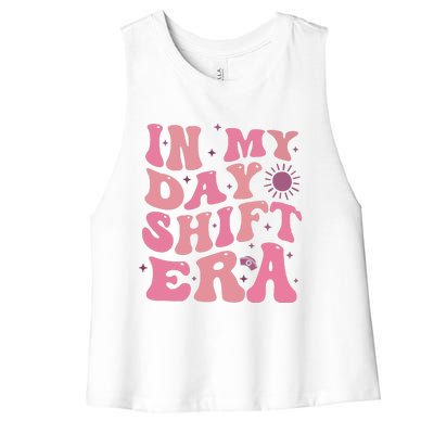 In My Day Shift Era Women's Racerback Cropped Tank