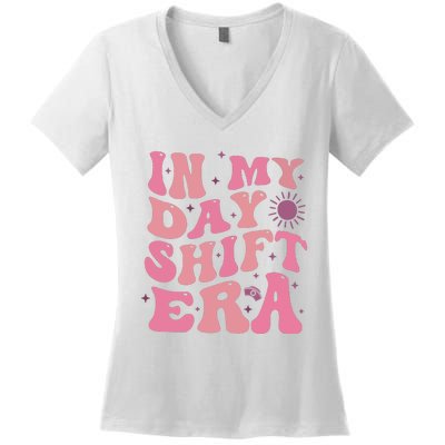 In My Day Shift Era Women's V-Neck T-Shirt