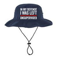 In My Defense I Was Left Unsupervised Funny Joke Legacy Cool Fit Booney Bucket Hat