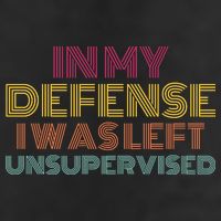 In My Defense I Was Left Unsupervised Crop Fleece Hoodie