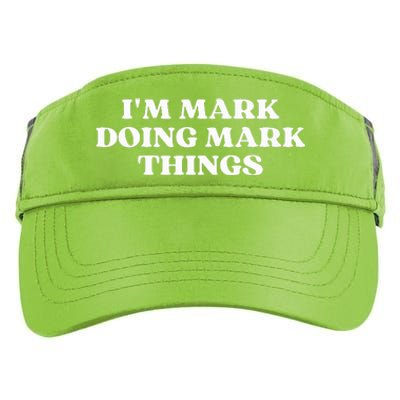 I'm Mark Doing Mark Things Funny Mark Christmas  Adult Drive Performance Visor