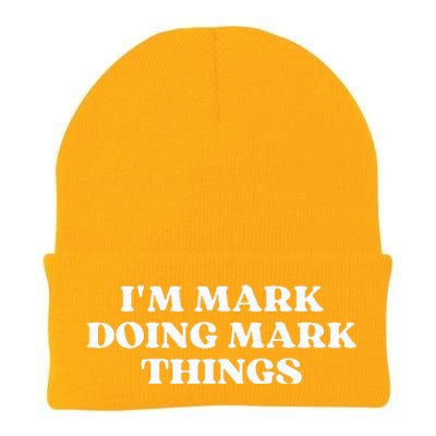 I'm Mark Doing Mark Things Funny Mark Christmas  Knit Cap Winter Beanie