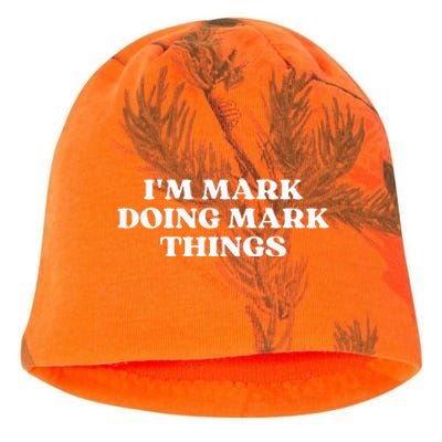 I'm Mark Doing Mark Things Funny Mark Christmas  Kati - Camo Knit Beanie