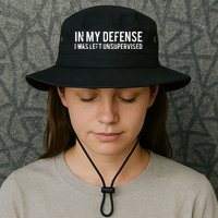 In My Defense I Was Left Unsupervised Legacy Cool Fit Booney Bucket Hat
