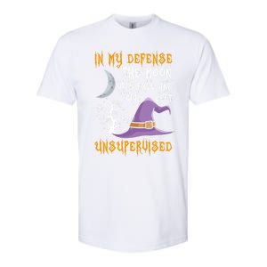 In My Defense The Moon Was Full Witch Gift Softstyle CVC T-Shirt