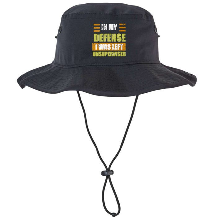 In My Defense I Was Left Unsupervised Funny Saying Bucket Hat