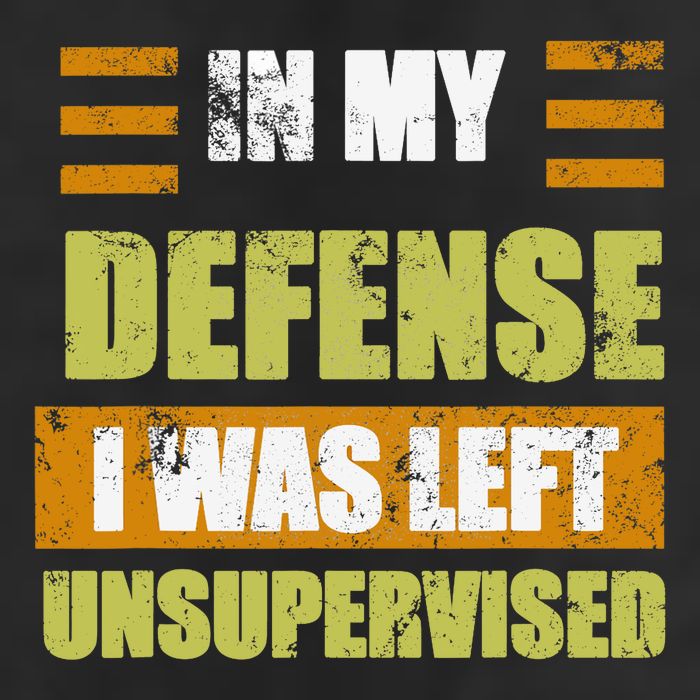 In My Defense I Was Left Unsupervised Funny Saying Premium Pullover Hoodie