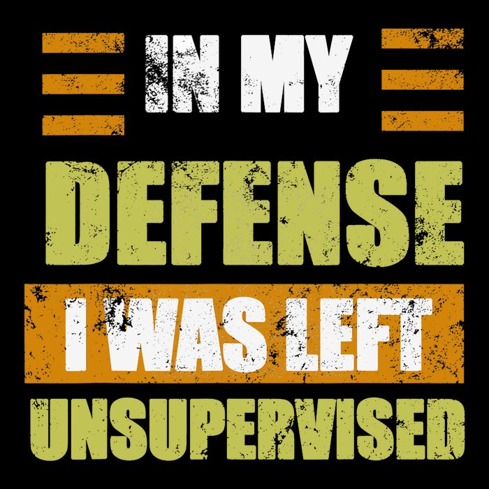 In My Defense I Was Left Unsupervised Funny Saying Zip Tote Bag