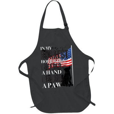 In My Darkest Hour I Reached For A Hand Found A Paw Full-Length Apron With Pockets