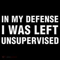 In My Defense I Was Left Unsupervised Gifts Kids T-Shirt