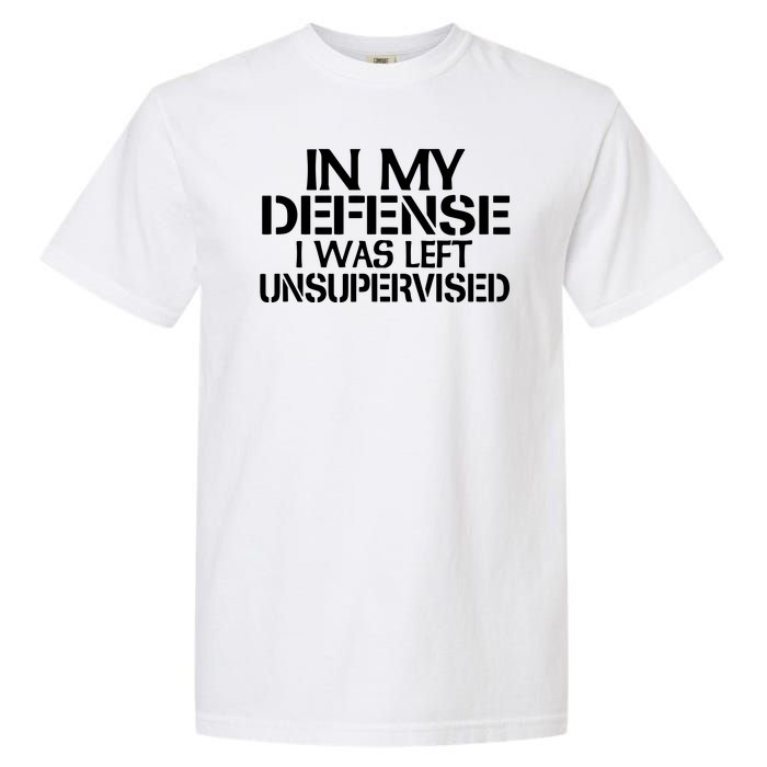 In My Defense I Was Left Unsupervised Costune For Fun Time Garment-Dyed Heavyweight T-Shirt