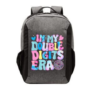 In My Double Digits Era Retro 10 Year Old 10th Birthday Girl Vector Backpack