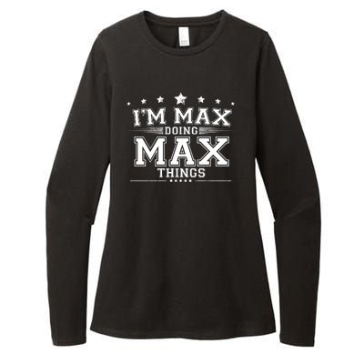 Im Max Doing Max Things Womens CVC Long Sleeve Shirt