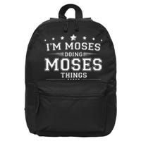 Im Moses Doing Moses Things 16 in Basic Backpack